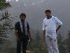 Ankush & Shashank posing for camera atop Holm Farm Resort